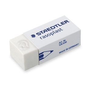 Staedtler White Vinyl Eraser Box of 30