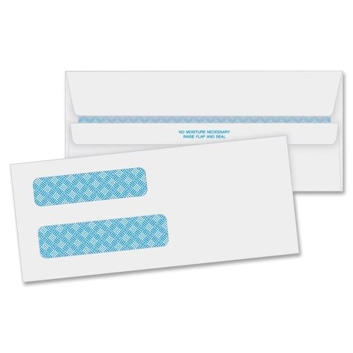 Envelopes Seal Seal Double Window 3.62x8.62 500/Pk
