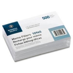 Pads 4x6 White Plain Memo Filler 500Shts