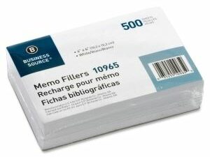 Pads 4x6 White Plain Memo Filler 500Shts
