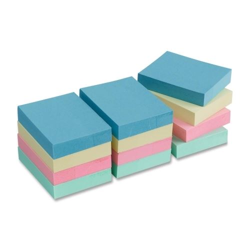 Pads 1.5x2 Pastel Colours Adhesive Notes 12/Pk