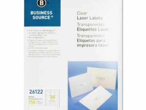 Labels 1x2.75 Clear Laser Mailing 750/Pk