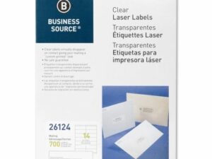 Labels 1x4 Clear Laser Mailing 700/Pk