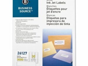 Labels 1x2.62 White Ink Jet Mailing 3000/Pk