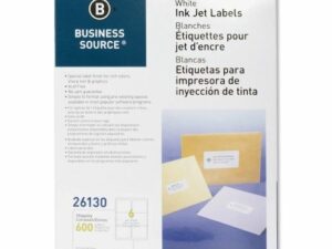 Labels 3.33x4 White Ink Jet Mailing 600/Pk