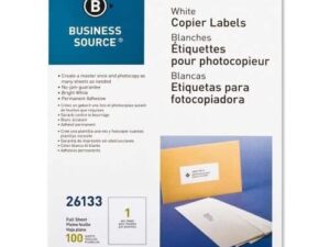 Labels 8.5x11 White Copier Full Sheet 100/Pk