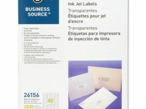 Labels .5x1.75 Clear Ink Jet Address 2000/Pk