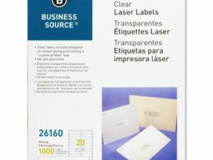 Labels 1x4 Clear Laser Mailing 1000/Pk