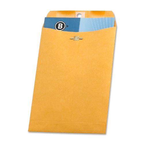 Envelopes Heavy Clasp 6 1/2x9 1/2 Kraft O/E 100/Pk
