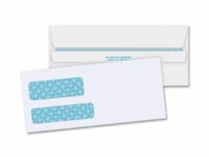 Envelopes Seal Seal Double Window 3.88x8.88 500/Pk
