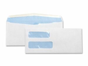 Envelopes Double Window 4.25x9.5 500/Pk