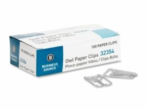 Clips Owl Paper Clips #3 100/Pk