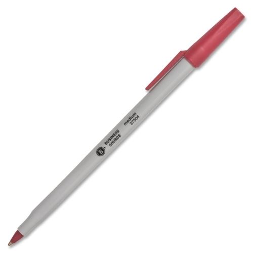 Pens Ballpoint Stick Red Medium Point 12/Pk