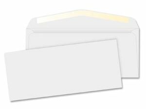Envelopes Business 4.12x9.5 White S/S 500/Pk